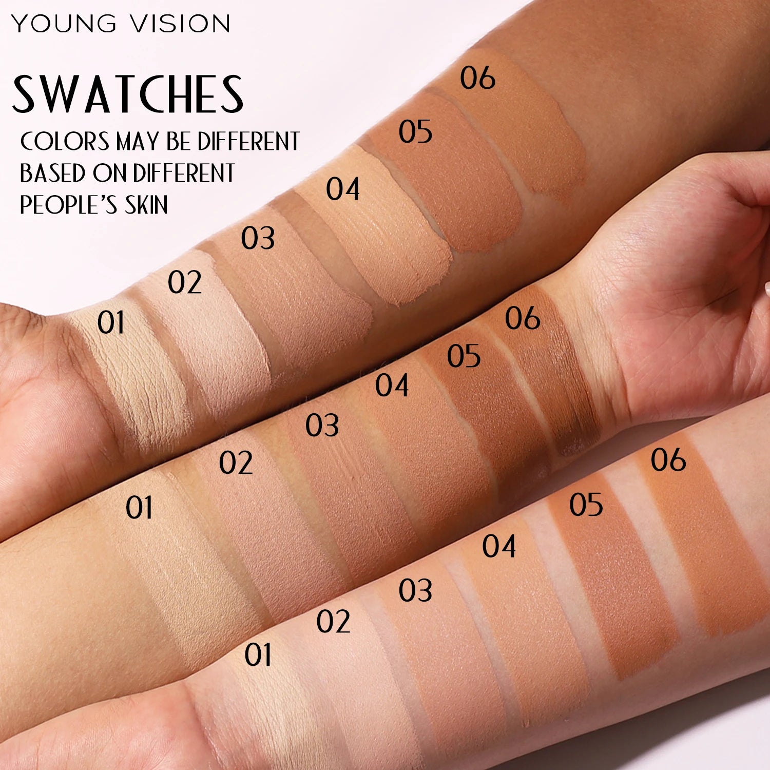 YOUNG VISION matte face concealer acne wheat face foundation cream 6 colors optional