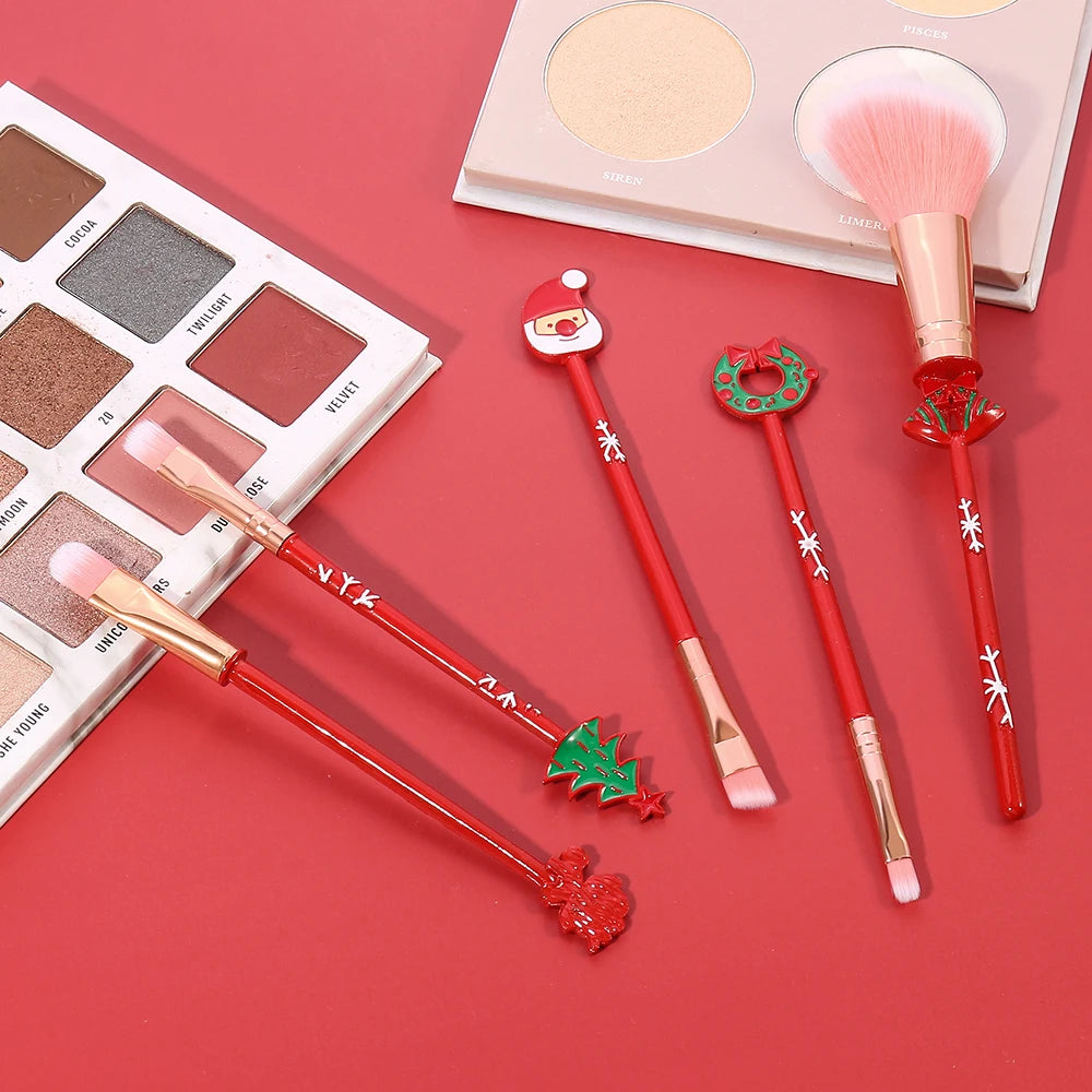 Christmas series makeup brush, creative design, candy Christmas tree eye shadow brush, Christmas ball special makeup tool
