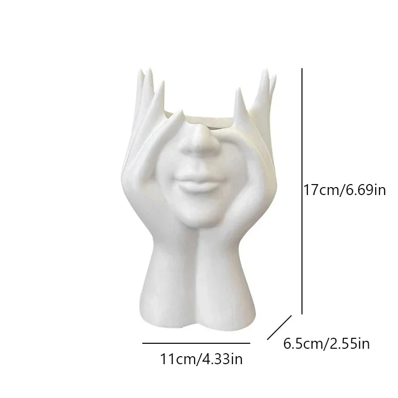 1PC Vinyl Figure Storage Holders Creative Human Body Art Styling Office Organizers Multifunctional Makeup Brush Holder