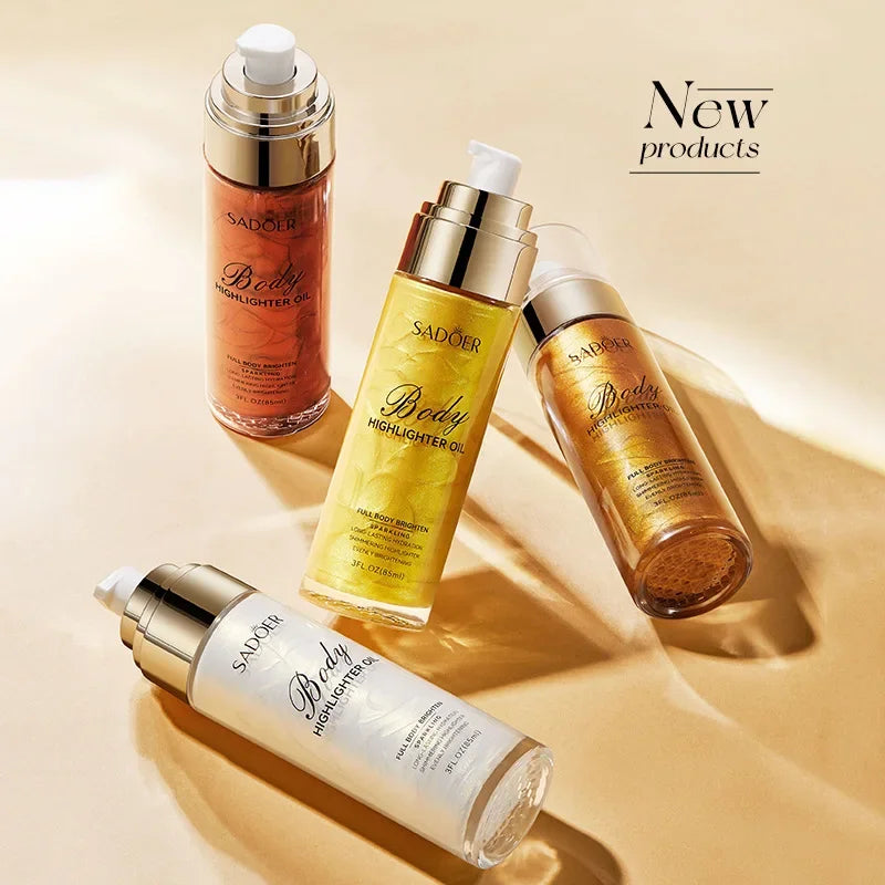 1PC Body Shimmer Spray Glitter Spray Shiny Body Lotion Waterproof Body Glitter Mist Spray Liquid Illuminators Highlighter Powder