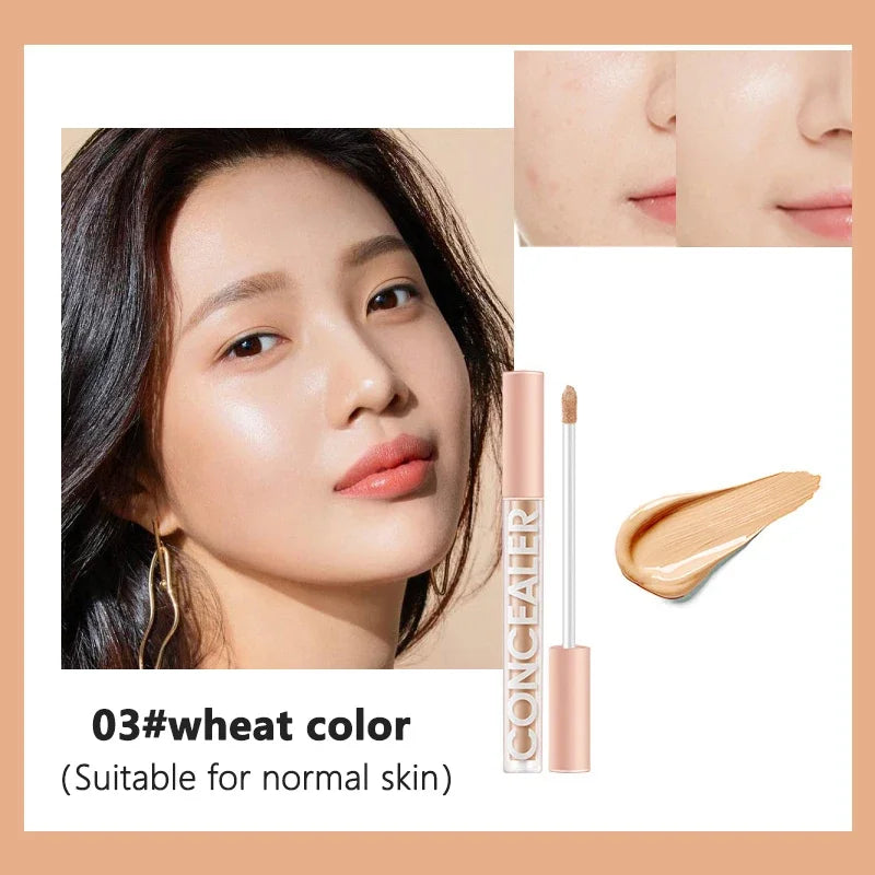 Even Skin Tone Moisturizing Oil Control Liquid Concealer Freckles Covering Acne Marks Dark Circles Concealer Face/Eye's Makeup