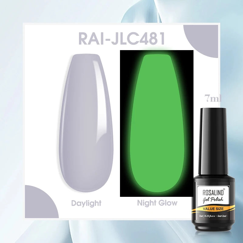 ROSALIND Gel Nail Polish Matte Base Top Coat For Soak Off Gel Polish UV LED Gel Semi Permanent Varnishes Design Nail Art