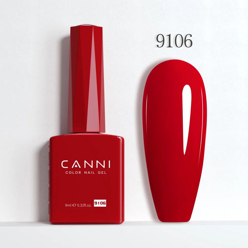 9ml CANNI HEMA/TPO FREE Nude Pink Color Nail Gel Polish Full Coverage Semi Permanent Long Wear Top Coat Venalisa Gel Varnish