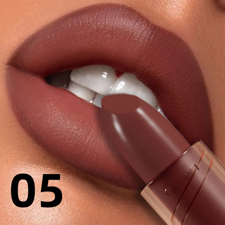 14-color Matte Lipstick Red Lip Stick Waterproof Sexy Korean Makeup Lip Tint Brown Pink Lip Cosmetic Long Lasting Lip Gloss