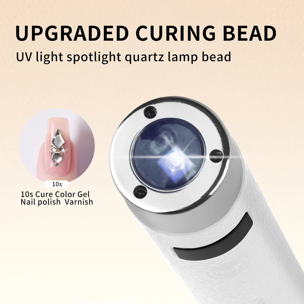 Ai Sensor Nail Lamp UV LED Mini Lamp Rechargeable Cordless Lamp Desktop and Handheld Drying Light Curing All Nail Gel Quickly