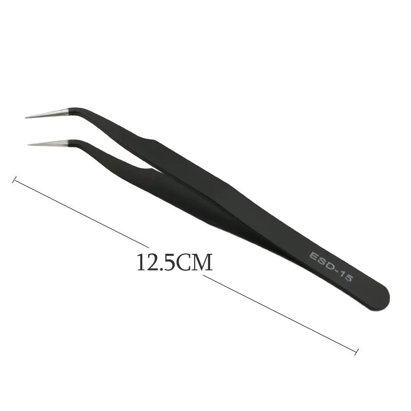 New Tweezers for False Eyelashes Fiber Tip Lash Tweezers Eyelash Extension Fiber Tip Lash Tweezers for Eyelashes JMNZ01