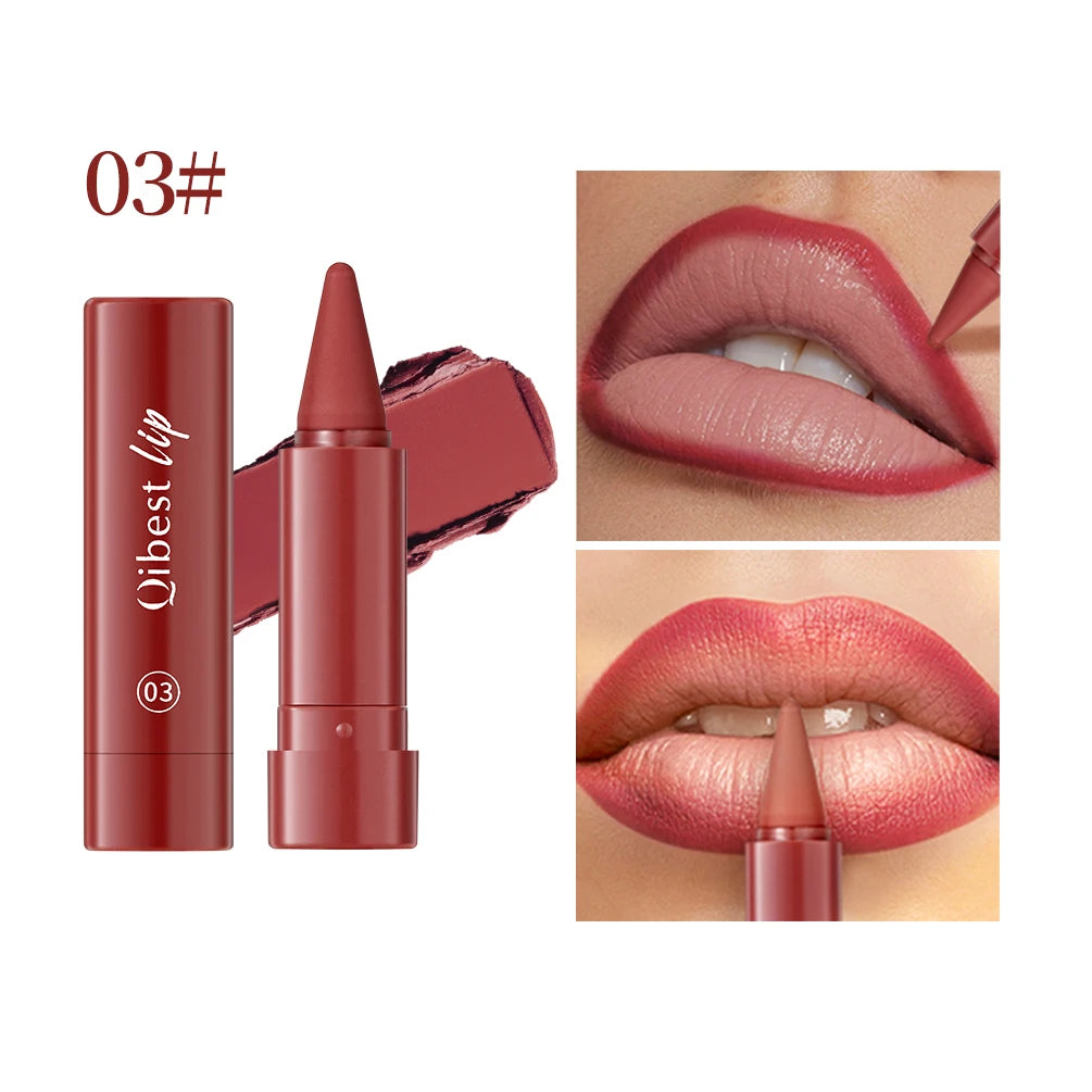 Tapered Gradient Lip Liner Matte Nude Brown Velvet Lipstick Waterproof Non Sticky Contouring Tint Lipliner Crayon Lip Makeup