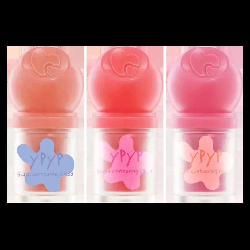YPYP Liquid Blush Highlighter Stick Shimmer Glow Makeup Natural Matte Cheek Tint Contour Cream Long Lasting co:02