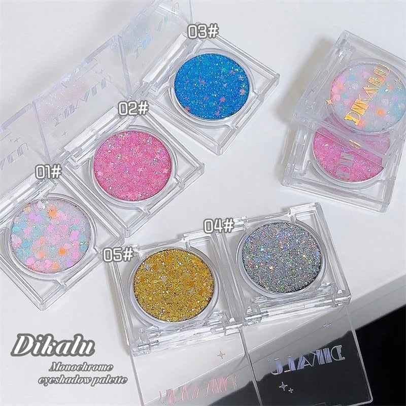 Sparkling Single Color Eyeshadow - Pearlescent Shimmer & Exploding Highlightt,High-Shine Eye Makeup,Parties & Special Events