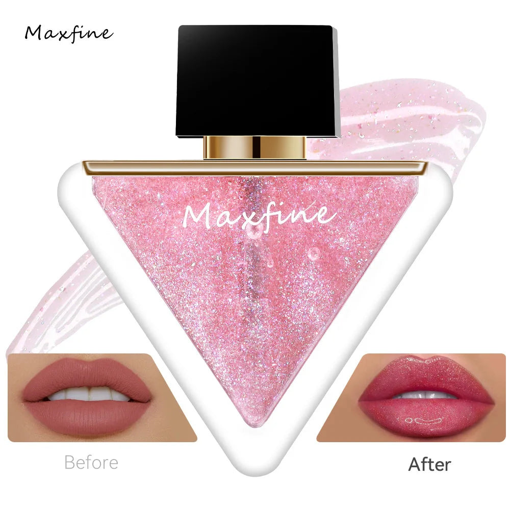 Shuguang Glass Lip Glaze European and American Dudu Lip Makeup Rich Lip Gloss Lip Oil Moisturizing Lip Gloss Transparent Lipstic