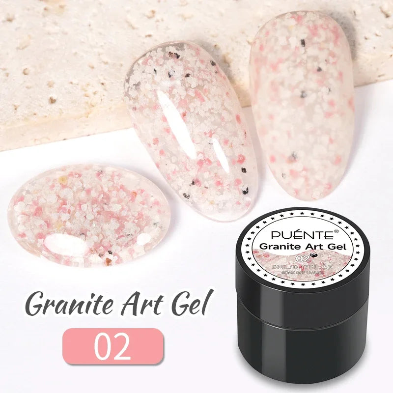 PUENTE Sparkle Platinum Gel Nail Polish 5ML Shiny Gold Silver Glitter Painting Gel Drawing Semi Permanent Varnish For Manicure