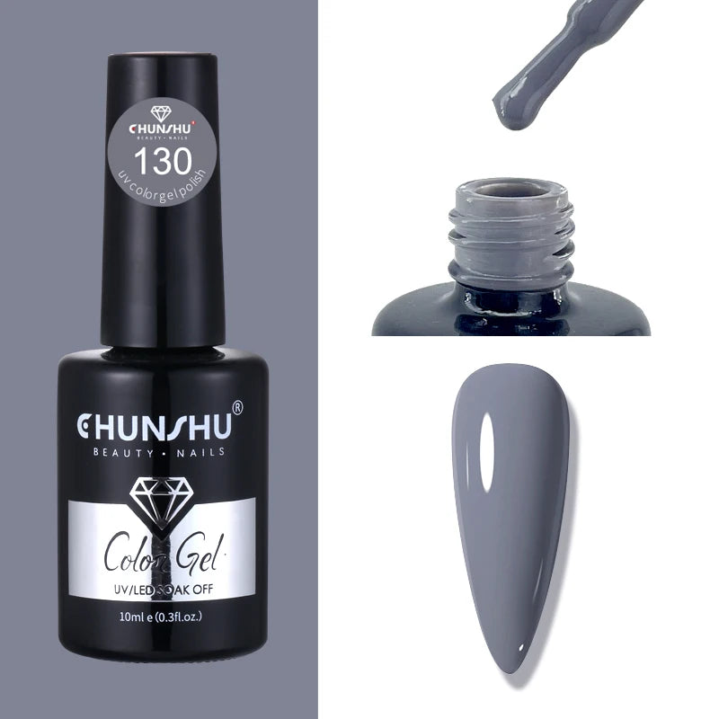 CHUNSHU 10ml Gel Nail Polish Soak Off Semi-Permanent Varnish Professional Salon UV LED Nails Art Gel No Smell All Seasons Colors
