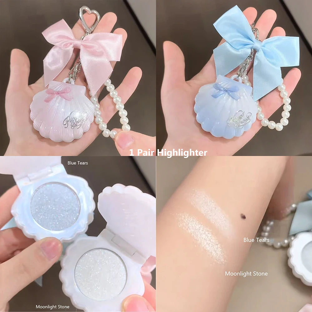 The Flower Knows Little Angel Collection Relief Highlight Face Powder iluminador Makeup Contour Highlighter Palette 8g/0.3Fl.oz