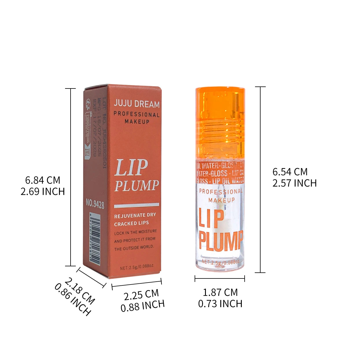 3-Pcs Lip Oil Plump Moisturizing Set – Pink Hydrating Gloss Long-Lasting Clear Liquid Lip Balm,Essential For Autumn And Winter
