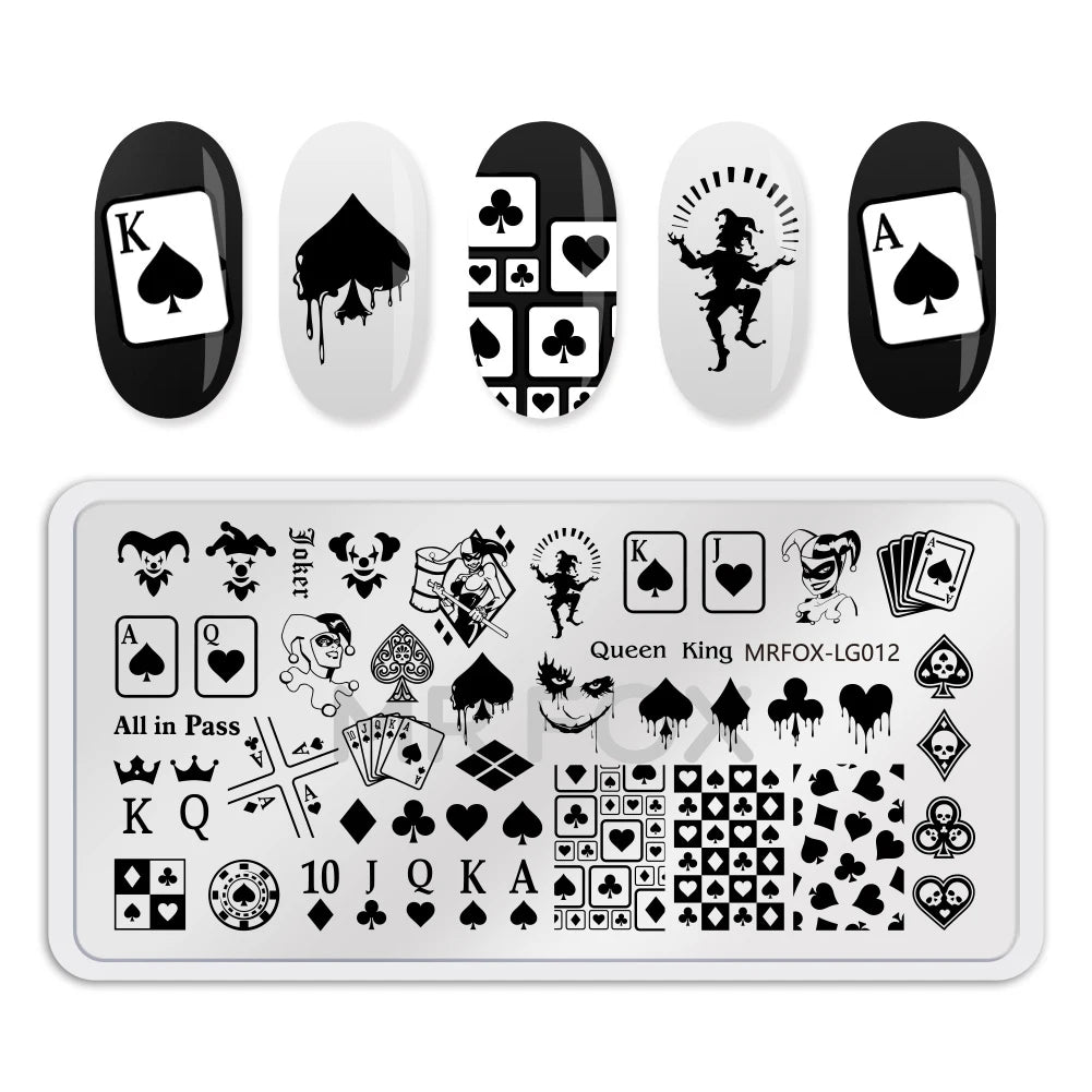 1PCS Blue Ocean Animal Nail Art Stamping Plates Fish Image Stencils for Nails Stamp Tools Manicure Template