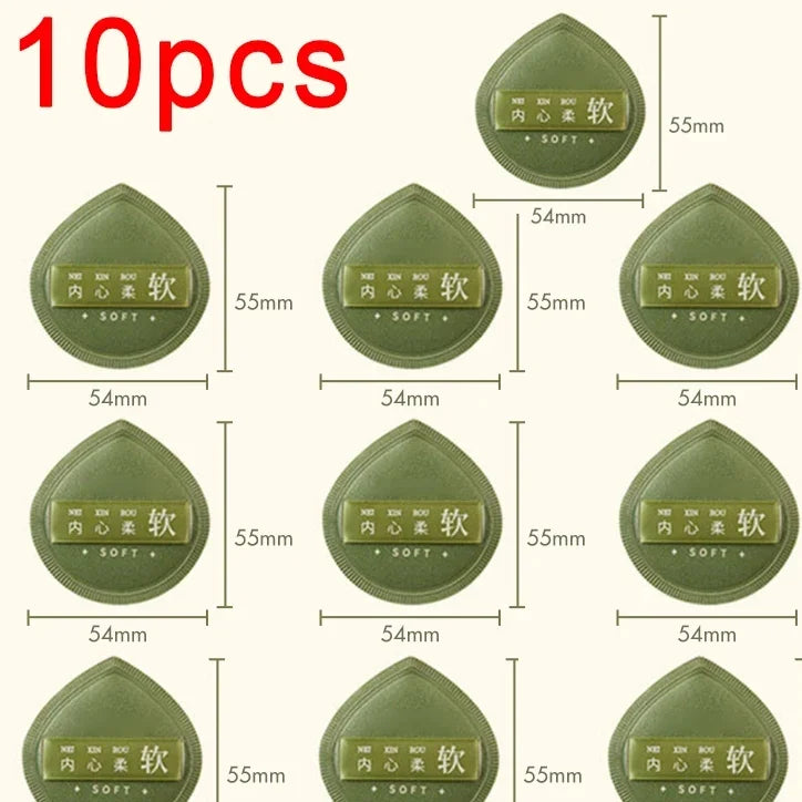 1-10pcs Super Thick Soft Makeup Puffs Large Cotton Velvet Powder Puff Liquid Foundation Sponge Cosmetics Tools Wet Dry Use Puff