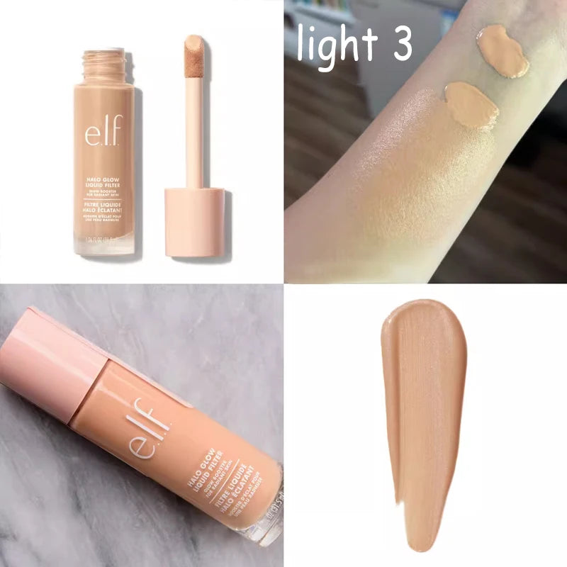 Elf Cosmetics Makeup Set Setting Spray New Shade Foundation Lip Glaze Fine Glitter Lip Oil Enlarged Version of Pre-makeup Gel