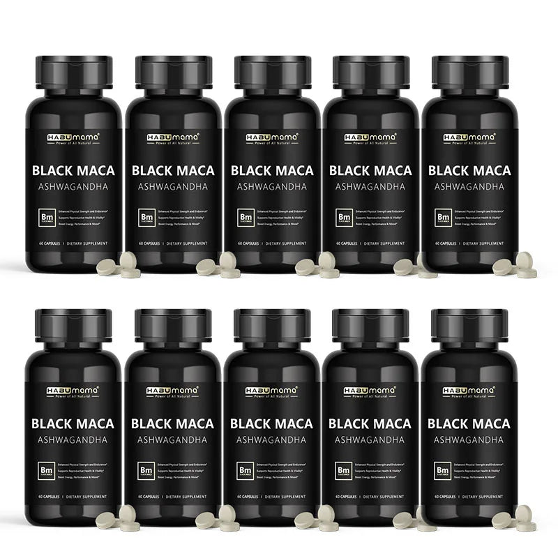 Male Enhancing Supplement with Black Maca, Stamina & Energy, Men's Muscle Enlargement
