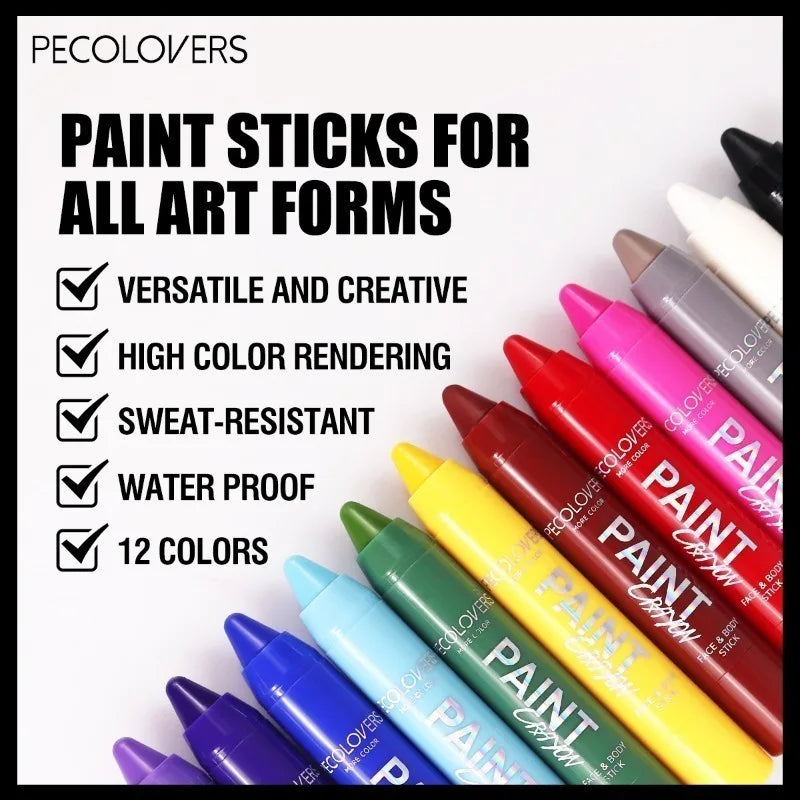 Multi-color Body Paint Pen, Face Painting, Easy Makeup Removal, Waterproof and Sweat-proof, Facial Cosmetics