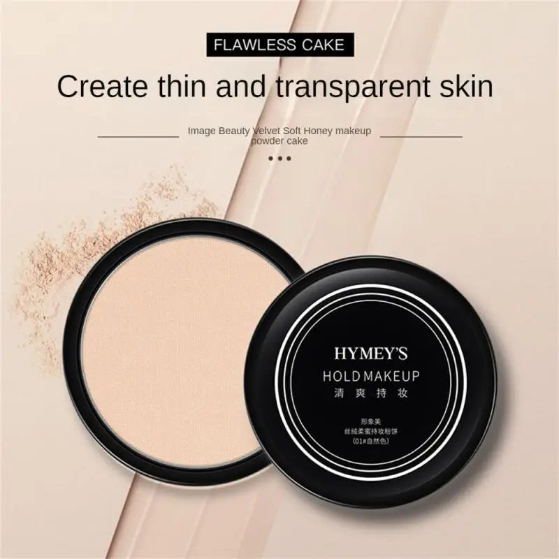 Velvet Matte Honey Pressed Powder Lightweight Breathable Powder Oil Control Long Lasting Waterproof Facial Makeup Powder