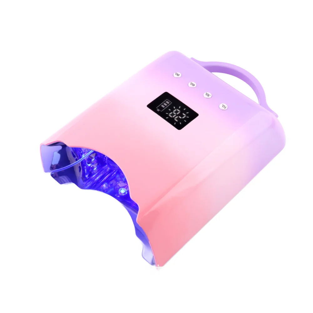 Pro Cordless 78W UV LED Nail Lamp Manicure For Curing Gel Polish Lamp Light Wireless LEDs Makeup Rechargeable Battery Nail Dryer
