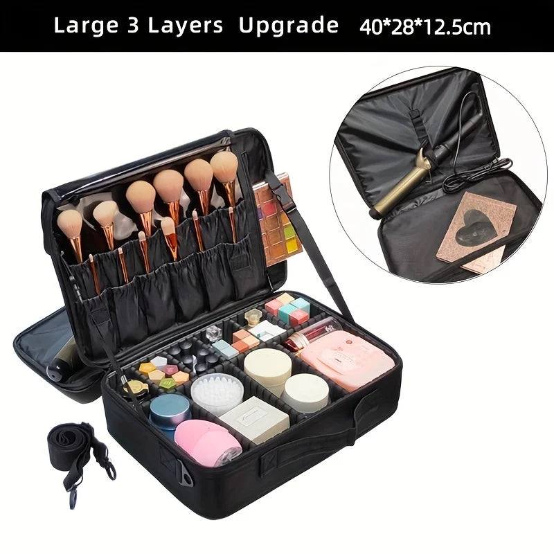 New Oxford Cloth Makeup Bag For Women Professional Large Capacity Travel Cosmetic Case