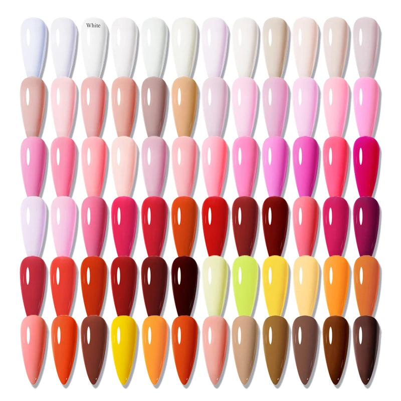 CHUNSHU 10ml Gel Nail Polish Soak Off Semi-Permanent Varnish Professional Salon UV LED Nails Art Gel No Smell All Seasons Colors
