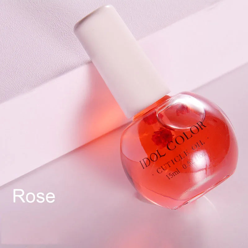 15ml Peach Nail Nutrition Oil Fruit Flower 8 Smells Nutritional Treatment Nail Cuticle Revitalizer Oil Nourish Skin -Winter Need