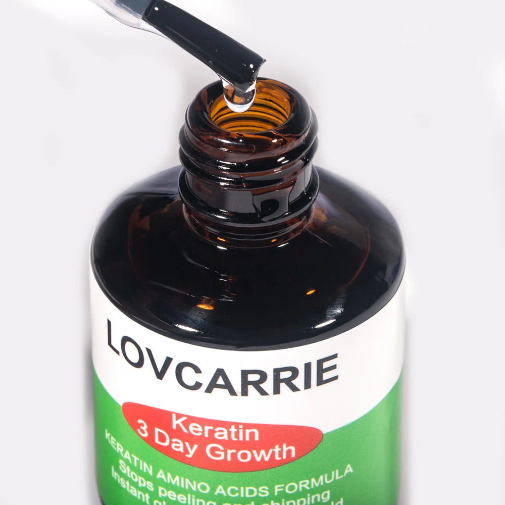 LOVCARRIE Keratin Nail Treatment Growth Formula Protein Normal Nail Strengthener Top Repair Serum Liquid 15ML Healthy Care Toe