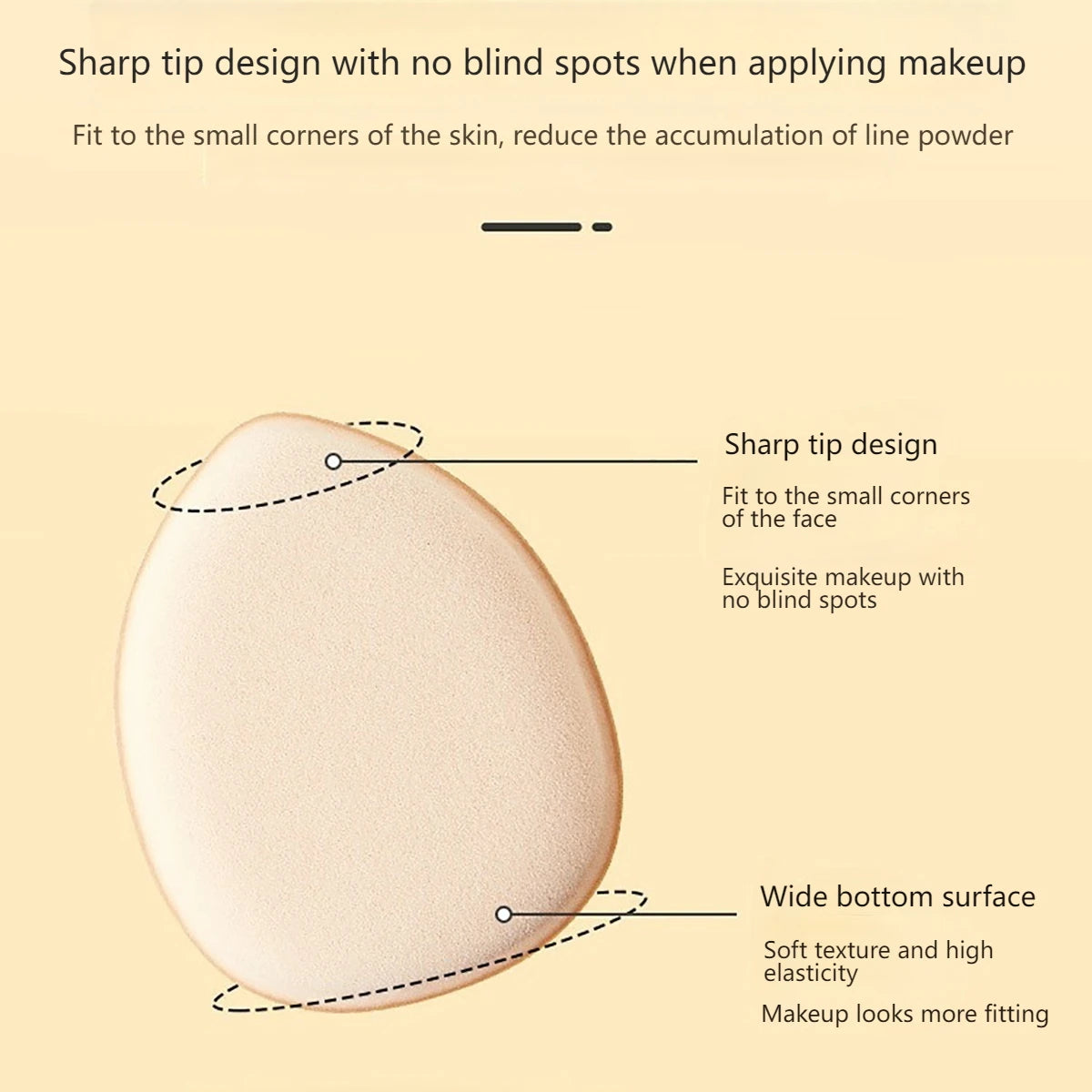 Mini Finger Puff Small Air Cushion Powder Sponge For Face Concealer Bb Cream Sponge Puff Makeup Tool Wet And Dry Use Powder Puff