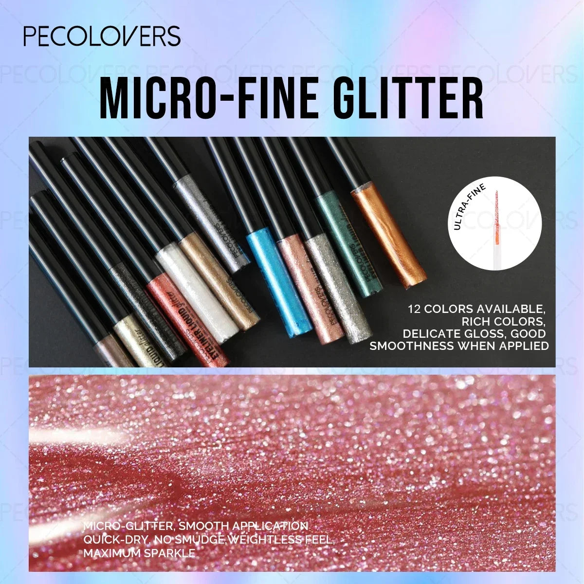 1PC Sparkling Christmas Liquid Eyeliner, Pearlescent Shimmer Liquid Eyeshadow, Waterproof, Quick-drying, Perfect for Christmas