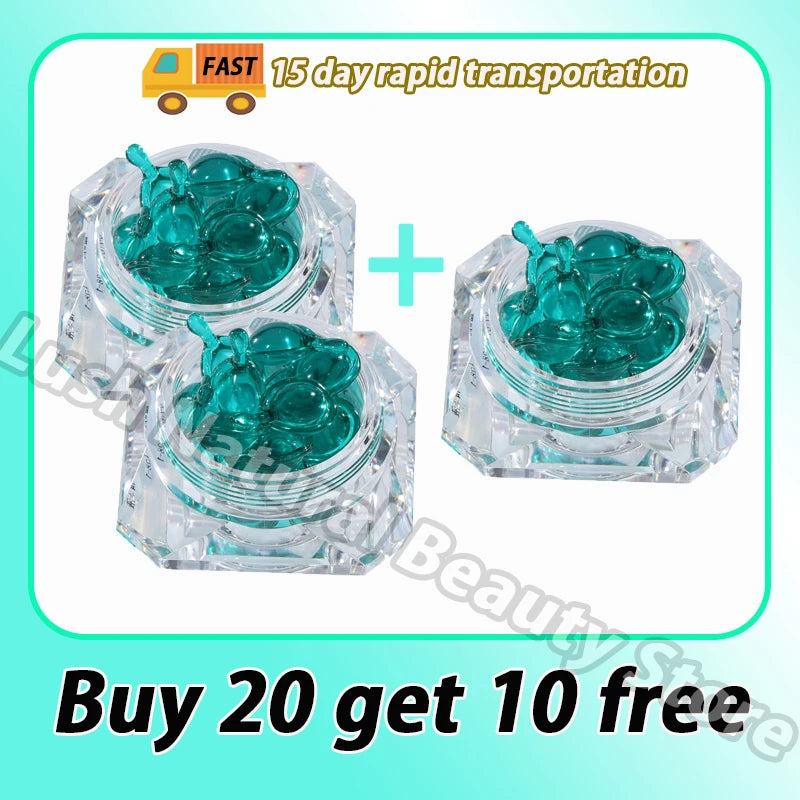 New Blue Copper Peptide Capsule Face Serum Wrinkle Remove Essence Tightens Night Moisturizing Radiant Rejuvenation Skin Care