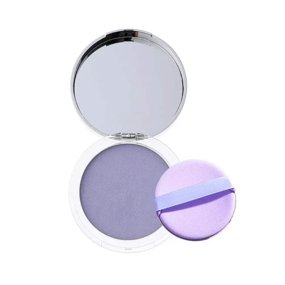 1PC Violet Cream To Powder Skin-friendly Skin Natural Face Long Lasting Oil-controlling Contouring Powder Cosmetics