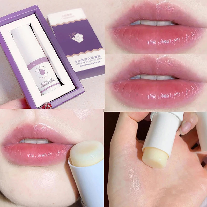 Cappuvini grape lipstick stick 8g moisturizing lip balm