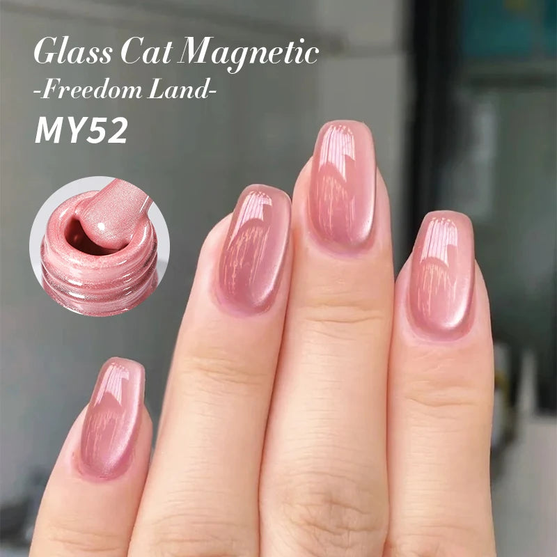 BORN PRETTY 10ml Black Glass Cat Magnetic Gel Nail Polish Silver Gold Glitter Semi Permanent Soak Off UV LED Gel Varnish