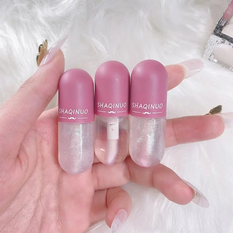 Moisturizing Plumping Lip Oil Color Change Crystal Jelly Lip Glaze Glass Transparent Glitter Lip Gloss Lips Makeup Cosmetics