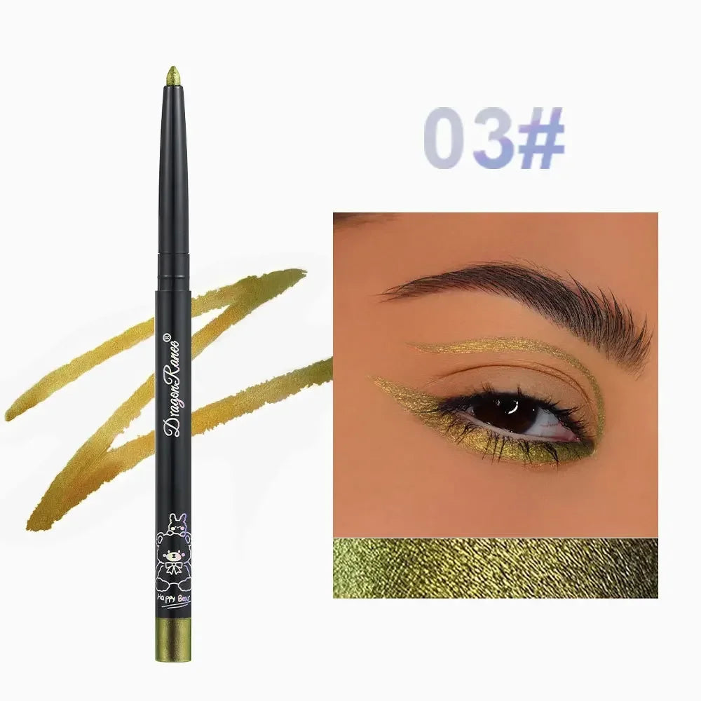 Diamond Shiny Eyeliner Pencil Waterproof Chameleon Eyeliner Gel Metallic Eyeshadow Liner Pearl Gloss Color Aurora Eyes Make up
