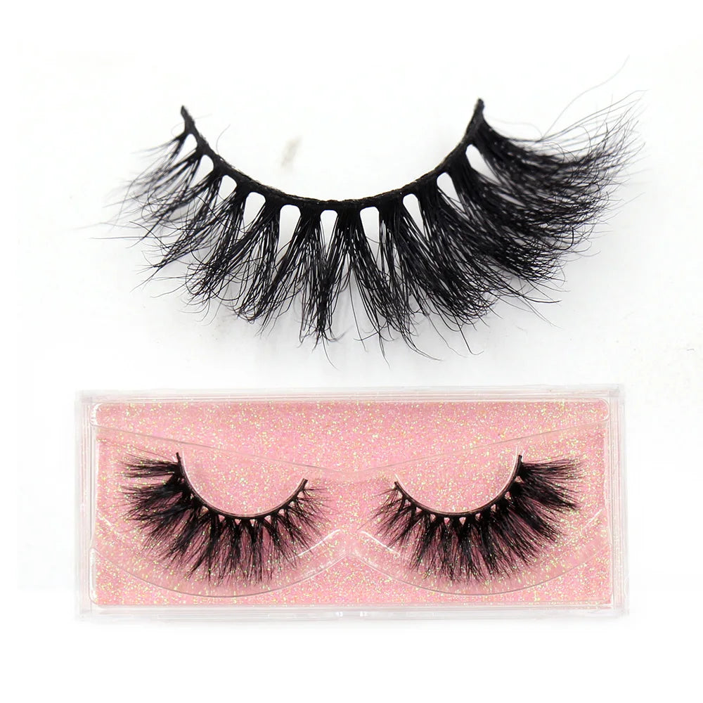 LEHUAMAO 3D Mink Lashes Makeup Eyelashes Fluffy Natural long fake lashes Full stripe reusable False Eyelash Extension 1 Pair