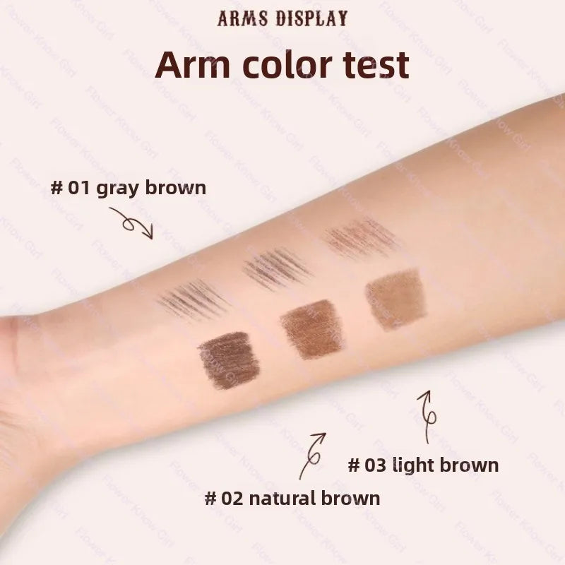 Flower Knows The Sweetie Bear Collection Waterproof natural eyebrow pencil 2-in-1 eyebrow pencil eye makeup