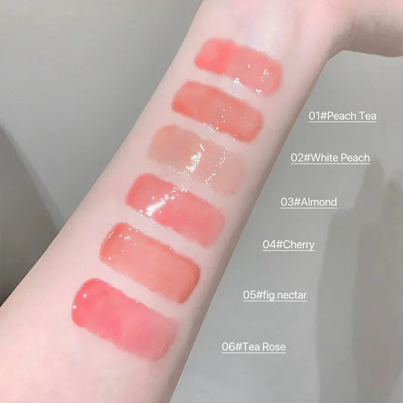 SHAQINUO Shiny Transparent Lip Gloss: Moisturizing Matte Mist Finish Pink Tone Plumping Luminous Lip Gloss