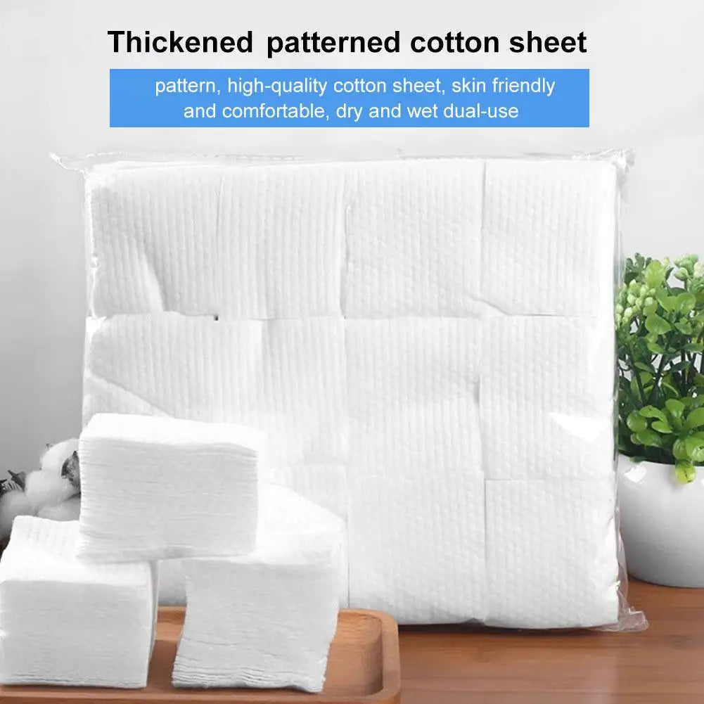 1 Set Disposable Pearl Pattern Makeup Cotton Wipes Soft Remover Pads Facial Cleaning Cosmetic Cotton Pads