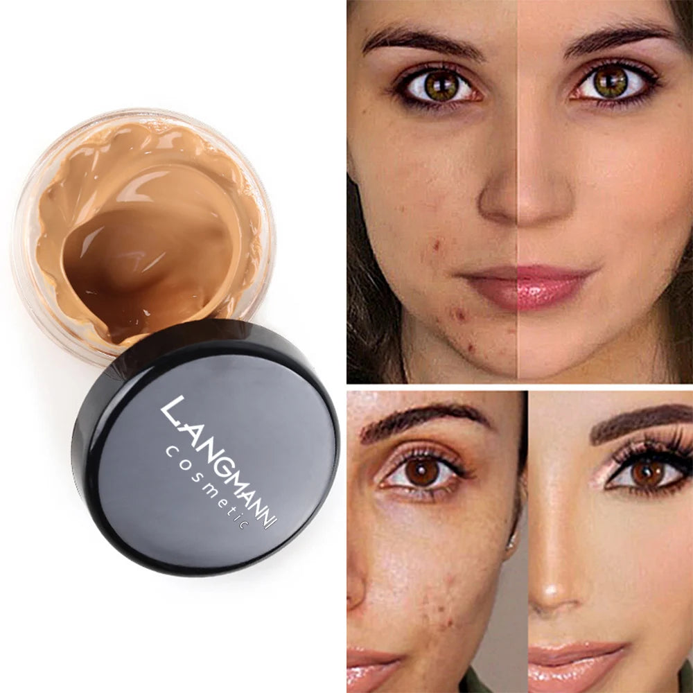 Langmanni concealer Repairing Cream Moisturizing and brightening skin tone lasting and hard to take off makeup concealer Primer