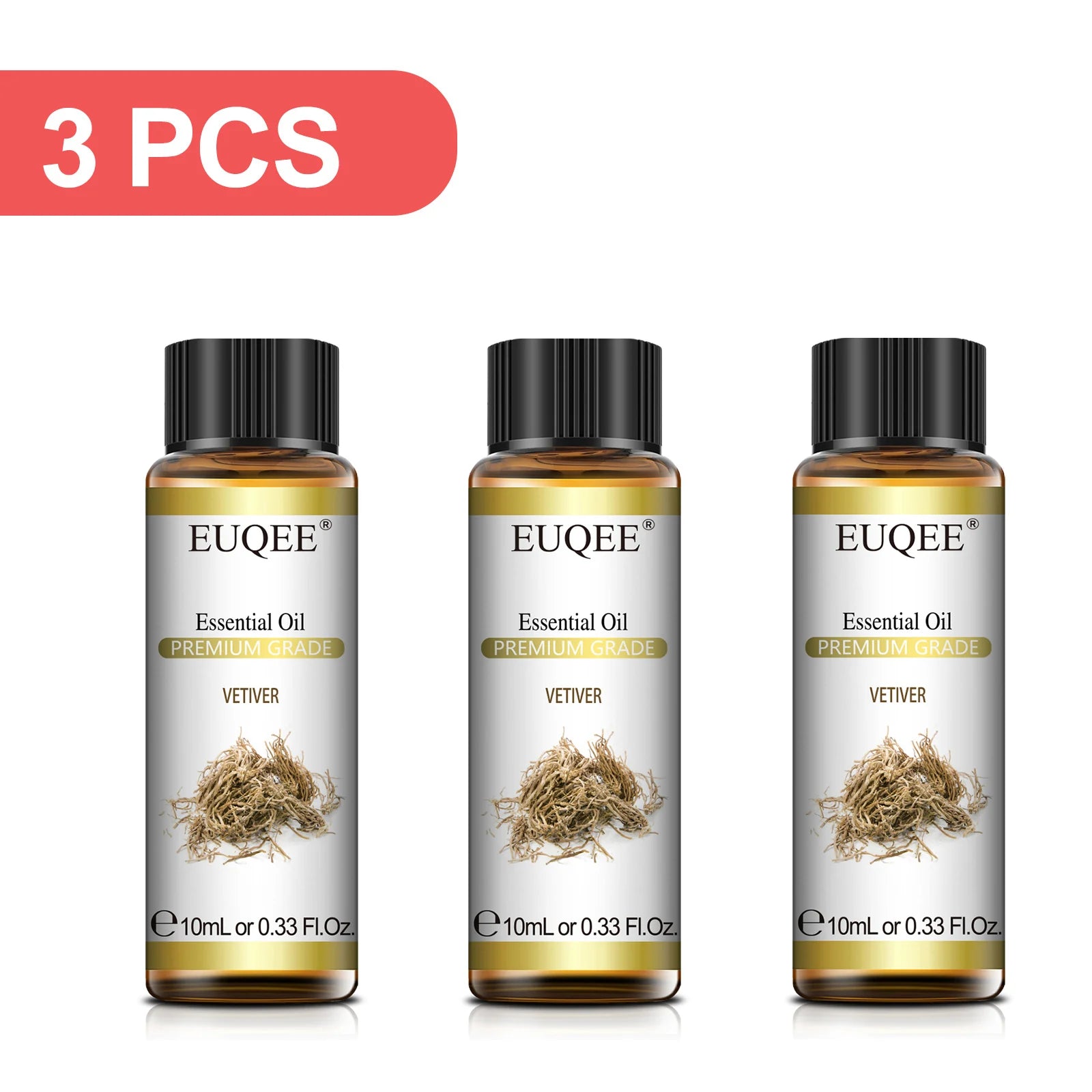 EUQEE 3PCS 10ml Pure Plant Essential Aromatherapy Oils Sandalwood Cedarwood Citronella Cinnamon Aroma for Humidifiers Diffusers