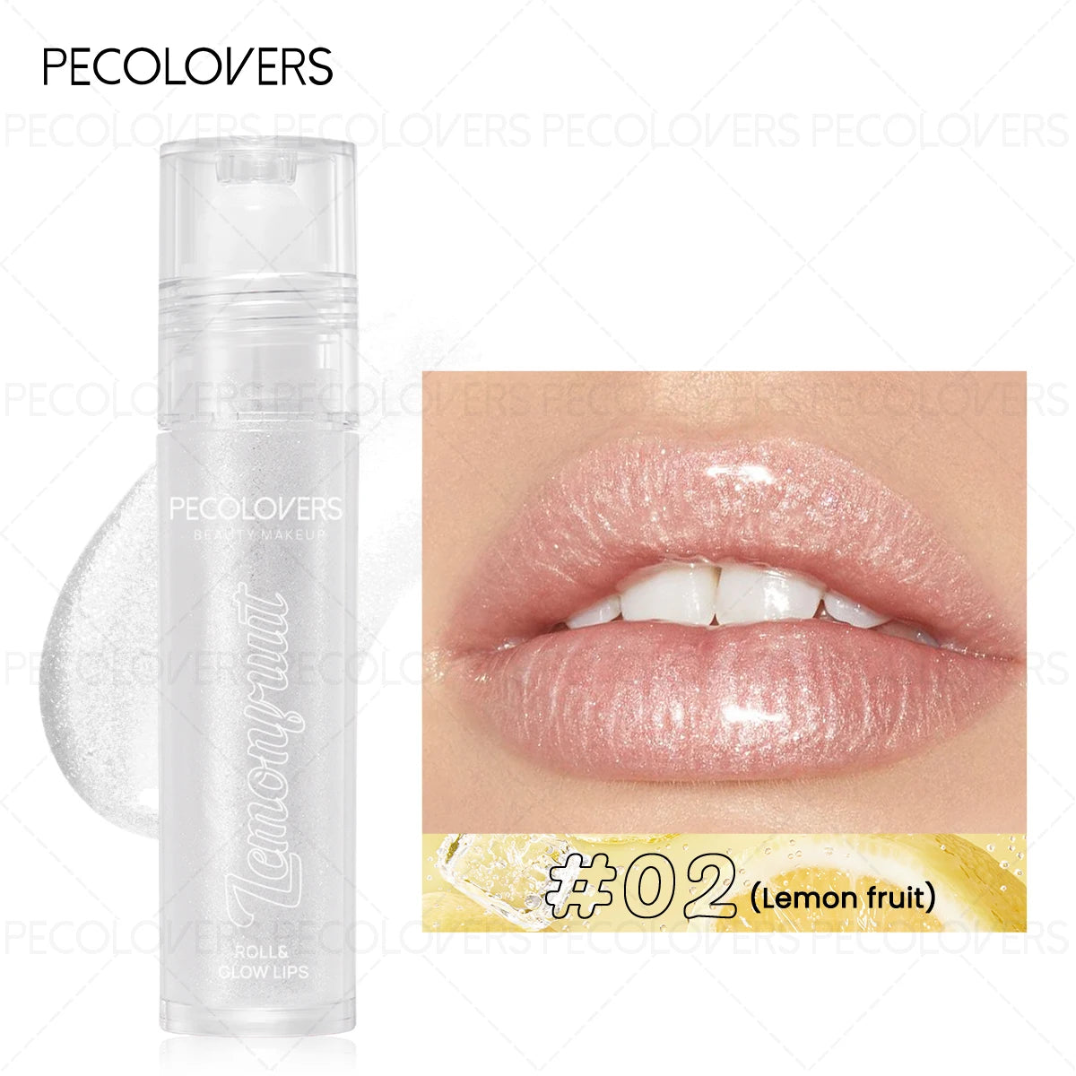 1PC Roll-on Lip Oil Plumper Lip Gloss, Lightweight & Sparkling, Long Lasting Lips Makeup Cosmetics