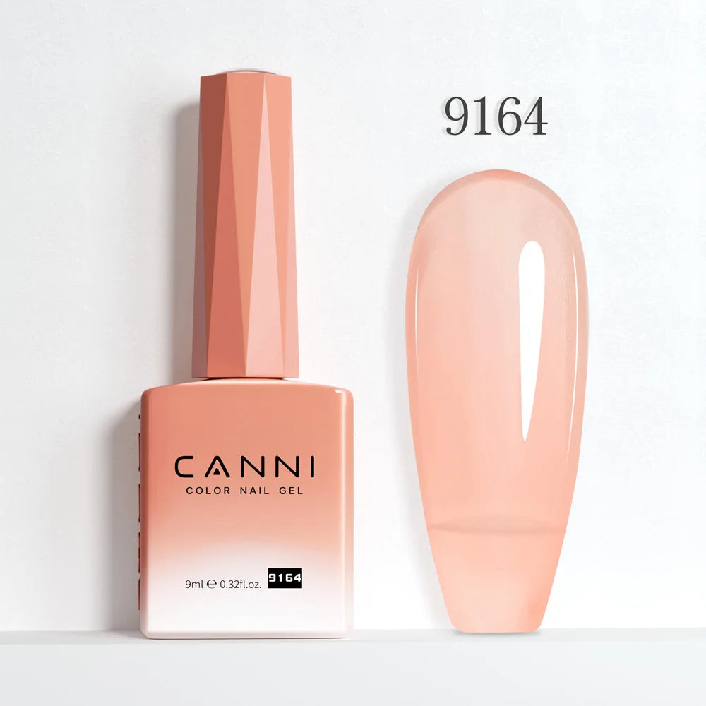 CANNI 9ml Nail Gel Polish HEMA TPO FREE Transparent Jelly Color Nude Pink French SoakOff UV LED Varnish Lacquer Milky White DIY