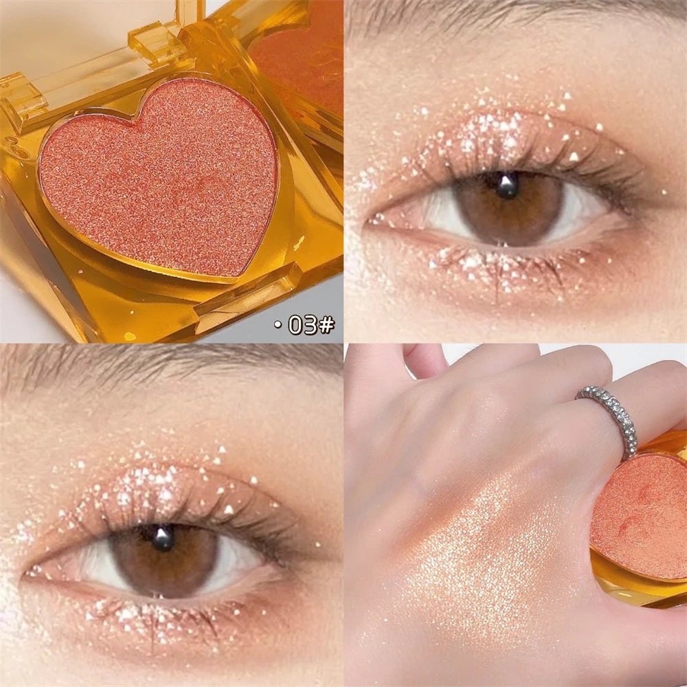 Single Color Glitter Eyeshadow Palette Pigmented Black White Shimmer Matte Brown Contour Powder Highlighter Glow Colorful Plate