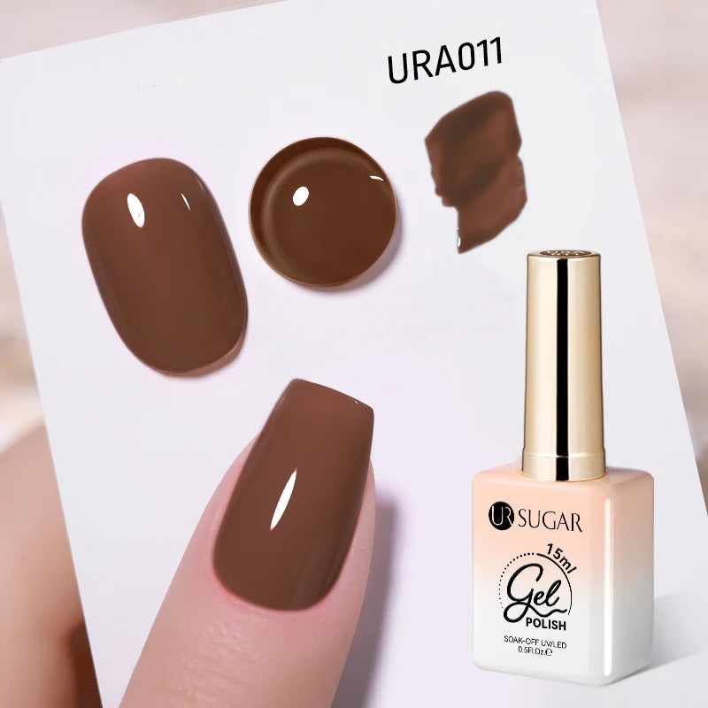 UR SUGAR 15ml No Wipe Top Base Gel Nail Gel Polish Matte Top Coat Enhancer Varnish Semi Permanent Soak Off UV LED Nail Art