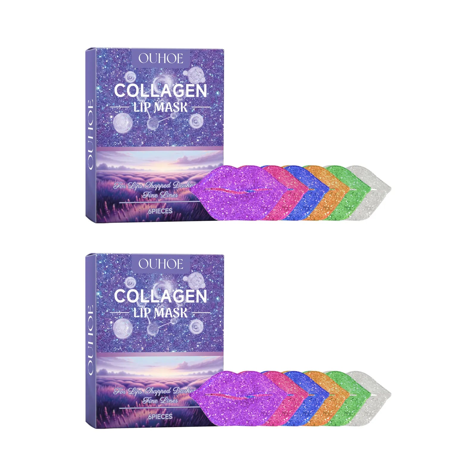 Collagen Lip Patches Mask Hydrating Firming Nourish Smooth Plumper Brighten Repair Moisturizing Lips Gel Pads Skin Care Products