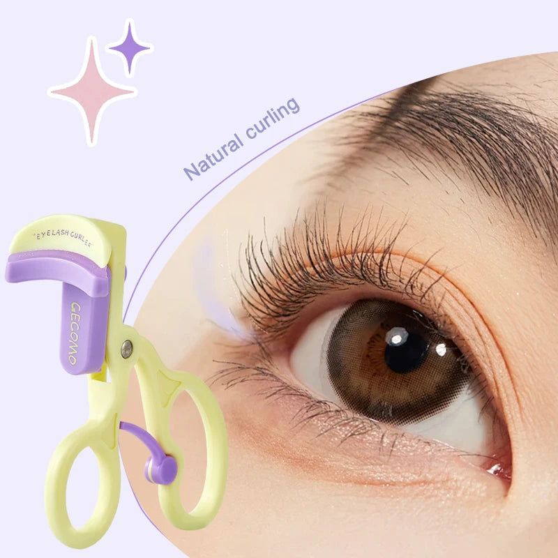 Wide-Angle Frameless Eyelash Curler Natural Long-Lasting Curl eyelashes Shaping Portable Design Easy to Use