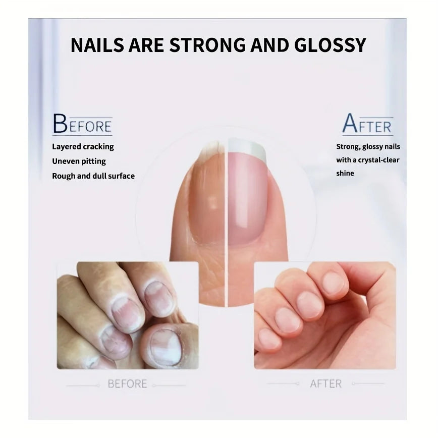 IDOL COLOR Nail Hardener, Repairs and Nourishes Damaged Nails, Enhances Nail Shine, Hardness and Toughness, 0.51 FL Oz